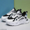 Unisex Black & White Chunky Sneakers – Stylish Casual Everyday Shoes